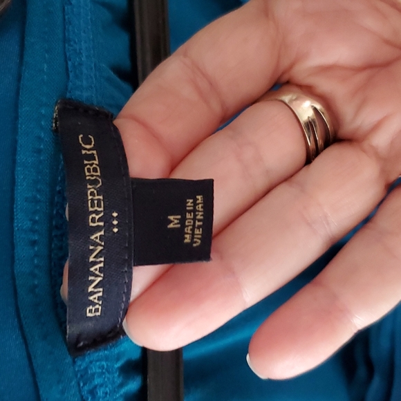 Banana Republic M dark turquoise top - Picture 2 of 6